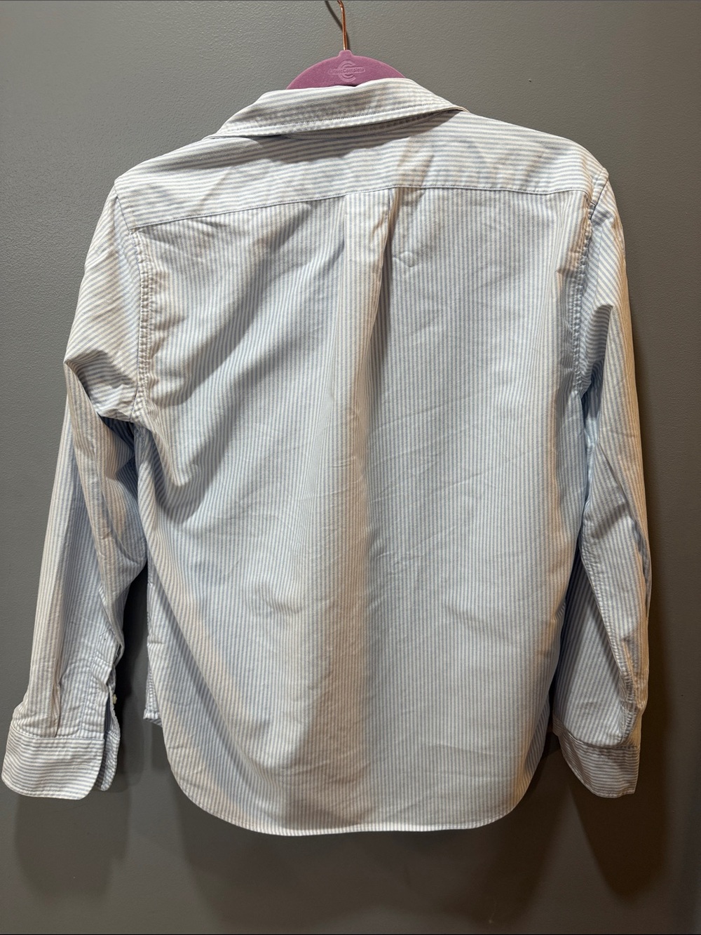 Polo by Ralph Lauren Blue & White Striped Button-Down Shirt - Picture 3 of 3